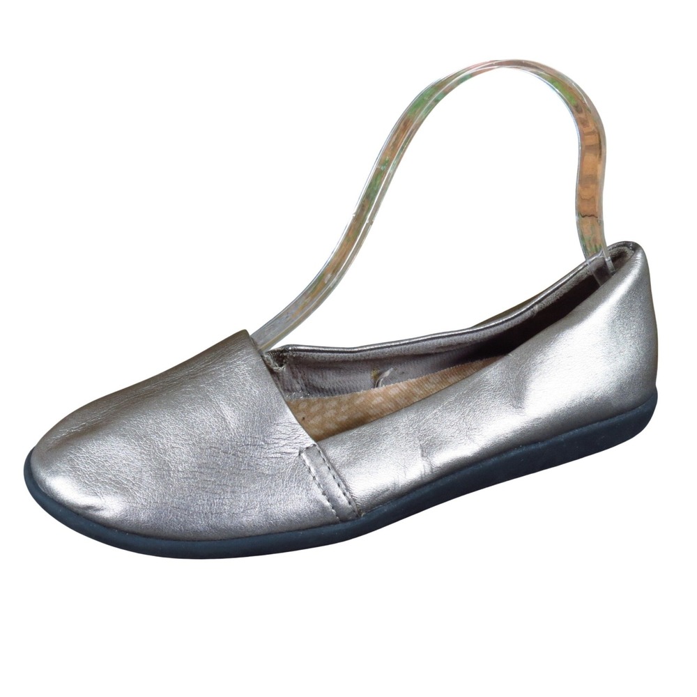 Dr.‎ Scholl's Truly Women's Ballet Flat Size 6 Walking Comfort Pewter Metallic